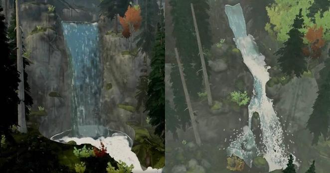 Header image for an article titled: This Game Allows You to Create Your Own Stylized Waterfalls with Realistic Behavior