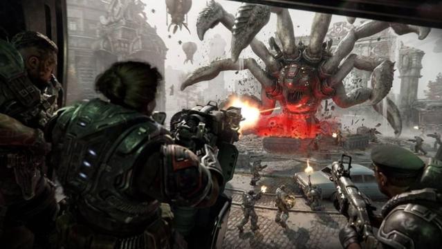 Header image for an article titled: Gears of War: E-Day Patch Targets Long-Session Crashes